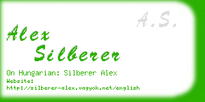 alex silberer business card
